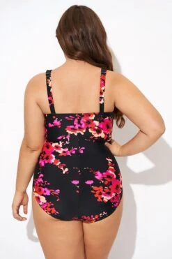 Poppies Tummy Control Belted One Piece Swimsuit -Maraluxe Swimwear Shop b deop290001 2