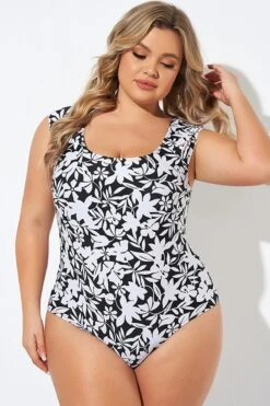 Tummy Control Cap Sleeve X-Back One Piece Swimsuit 10 Tummy Control Cap Sleeve X-Back One Piece Swimsuit -Maraluxe Swimwear Shop b deop292001 3