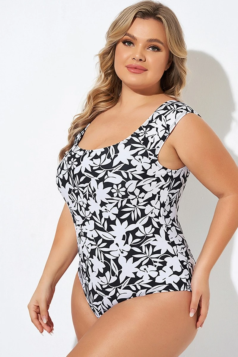Tummy Control Cap Sleeve X-Back One Piece Swimsuit 6 Tummy Control Cap Sleeve X-Back One Piece Swimsuit - Image 4
