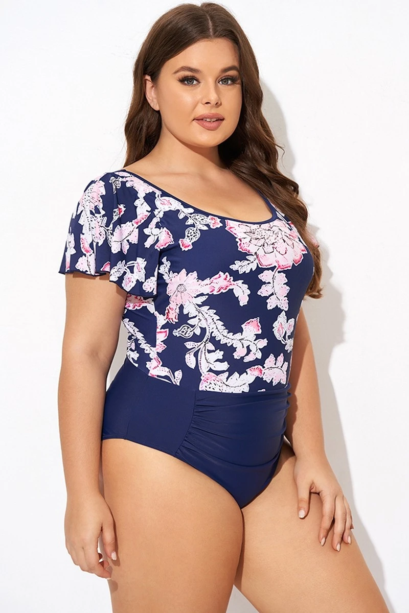 Cap Sleeve Scoop Backline One Piece Swimsuit 8 Cap Sleeve Scoop Backline One Piece Swimsuit - Image 6