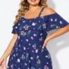 Floral Off Shoulder Tummy Control Lady Swimdress -Maraluxe Swimwear Shop b desd049005 1