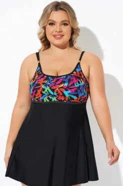 Longitude Double Shoulder Straps Lightweight Swimdress -Maraluxe Swimwear Shop b desd108001 5