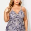 Camo Sweetheart Neckline Tummy Control Vintage Tankini Top -Maraluxe Swimwear Shop b detan024003 1