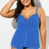 Blue Twist-front Sweetheart Neckline Tankini Top 1 Blue Twist-front Sweetheart Neckline Tankini Top -Maraluxe Swimwear Shop b detan030003 11