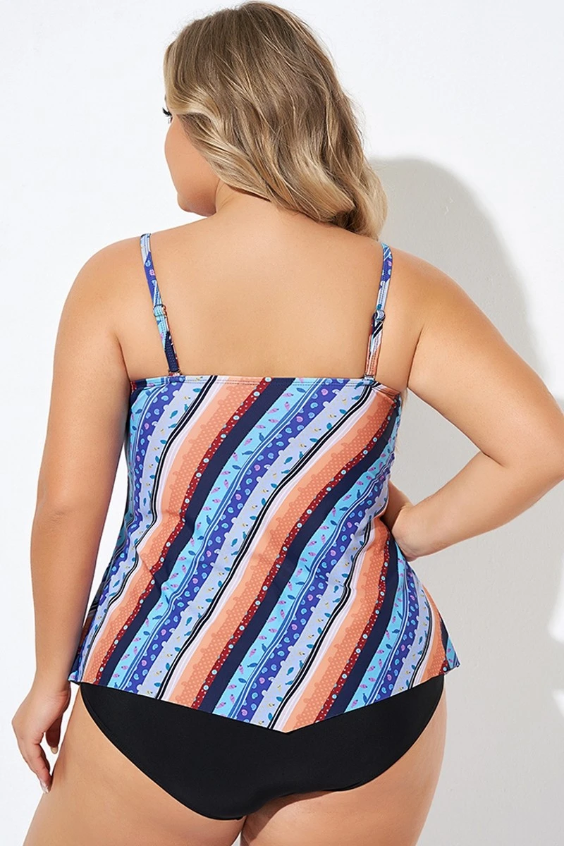 Boho Bandeau Vintage Women Long Tankini Top 4 Boho Bandeau Vintage Women Long Tankini Top - Image 2