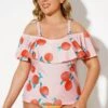 Floral Printed Elegant Women Tankini Top -Maraluxe Swimwear Shop b detan086004 1