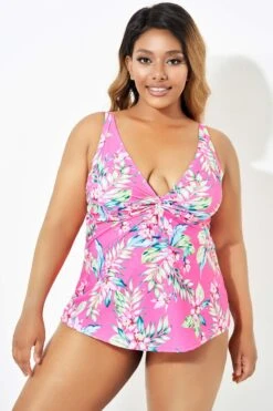 Orchid Printed Retro Underwire Tankini Top -Maraluxe Swimwear Shop b detan133002 4