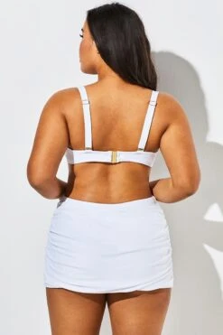 White Twist Front Bandeau Spa Bikini With Skirt 13 White Twist Front Bandeau Spa Bikini With Skirt -Maraluxe Swimwear Shop b sfbk1911009 5