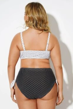 Black & White Dots Sexy Underwire Bikini Set -Maraluxe Swimwear Shop b sfbk2003021 2
