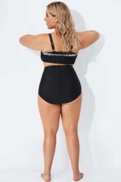 Black Elegant High Waist Brief For Lady -Maraluxe Swimwear Shop b sfbt1911002 3