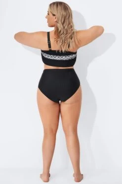 Black Fashion Full Coverage Brief For Lady -Maraluxe Swimwear Shop b sfbt1911007 2