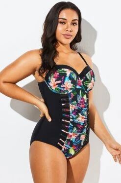 Lady Cut Out Mesh Underwire One Piece Swimsuit -Maraluxe Swimwear Shop b sfop1911015 4