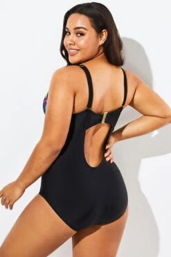 Lady Cut Out Mesh Underwire One Piece Swimsuit -Maraluxe Swimwear Shop b sfop1911015 5