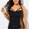 Black Cut Out Underwire Party One Piece Swimsuit -Maraluxe Swimwear Shop b sfop1911021 4
