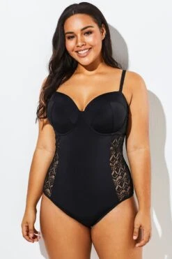 Black Backless Crochet Underwire One Piece Swimsuit -Maraluxe Swimwear Shop b sfop1911084 1