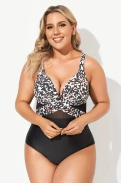 Leopard Cut Out Mesh One Piece Swimsuit 9 Leopard Cut Out Mesh One Piece Swimsuit -Maraluxe Swimwear Shop b sfop2003053 4