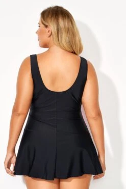 V-Neckline Criss-cross Style Women Swimdress -Maraluxe Swimwear Shop b sfsd2003099 4