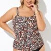 Leopard Print Scoopneck Adjustable StrapsTankini Top -Maraluxe Swimwear Shop b sftan2003012 1