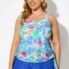 Tropical Floral Printed Elegant Tankini Top -Maraluxe Swimwear Shop b sftan2003137 1