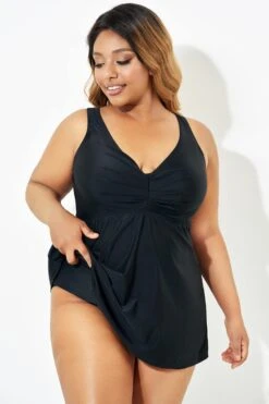 Black Sweetheart Underwire Women Tankini Top -Maraluxe Swimwear Shop b sftan2003336 2