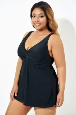 Black Sweetheart Underwire Women Tankini Top -Maraluxe Swimwear Shop b sftan2003336 4