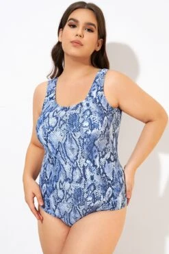 Leopard Printed Wide Straps One Piece Swimsuit -Maraluxe Swimwear Shop dsc00428