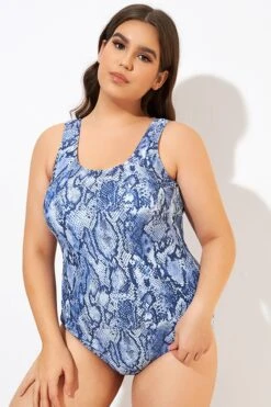 Leopard Printed Wide Straps One Piece Swimsuit -Maraluxe Swimwear Shop dsc00432