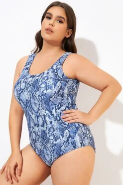 Leopard Printed Wide Straps One Piece Swimsuit -Maraluxe Swimwear Shop dsc00435