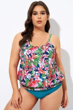Adjustable Straps Lightweight Blouson Tankini Top -Maraluxe Swimwear Shop dsc08439 1