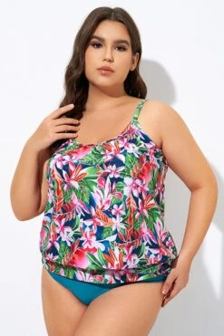 Adjustable Straps Lightweight Blouson Tankini Top -Maraluxe Swimwear Shop dsc08443 1