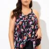 Multi Vintage Print Lady Tankini Top -Maraluxe Swimwear Shop dsc09650